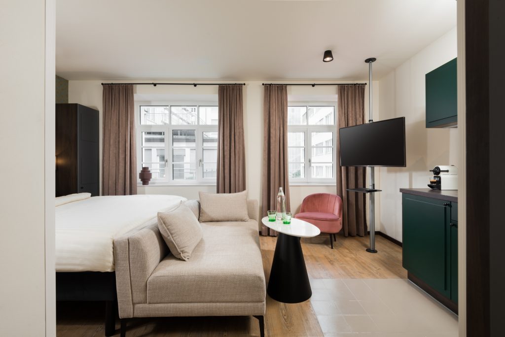 Warm and plush bedding at master Mirabell, designed for relaxation.